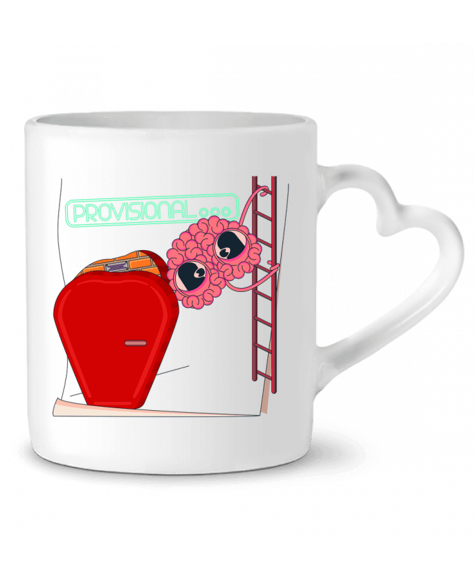 Mug coeur PROVISIONAL par Santiaguen