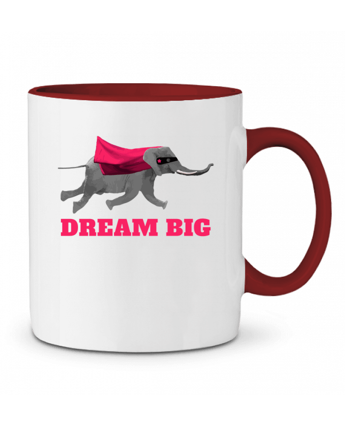 Mug bicolore Dream big éléphant justsayin