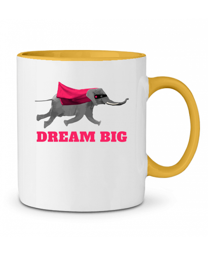 Two-tone Ceramic Mug Dream big éléphant justsayin