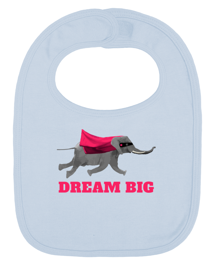 Bavoir bébé uni Dream big éléphant par justsayin