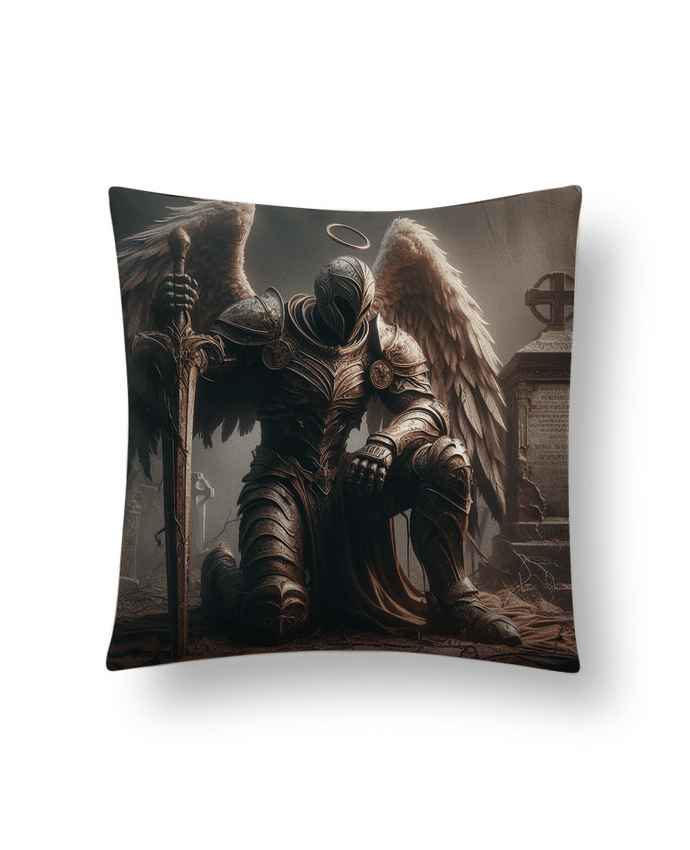 Coussin suédine ange recueil tombe par Fantasymaniac