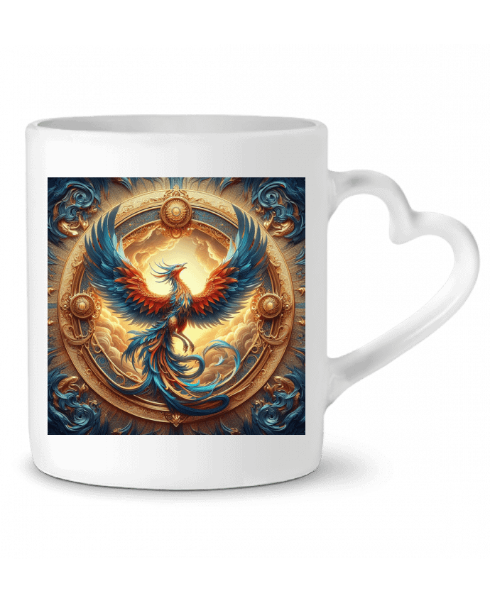 Mug coeur Phénix steampunk par Fantasymaniac