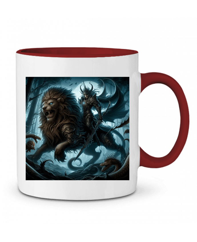 Mug bicolore Chimère dark fantasy Fantasymaniac