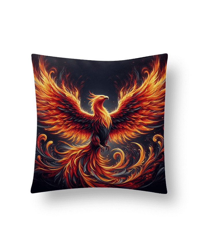 Coussin Phénix ailes déployés par Fantasymaniac