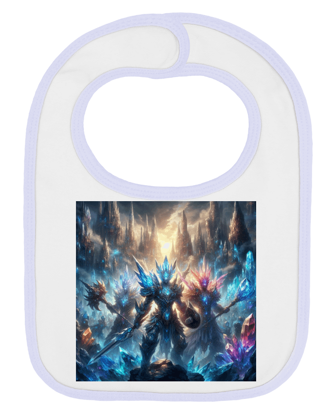 Bavoir bébé uni armée cristal par Fantasymaniac