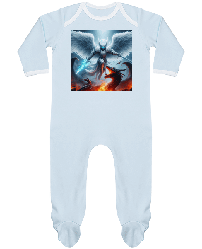 Body Pyjama Bébé Ange armure contre dragon par Fantasymaniac