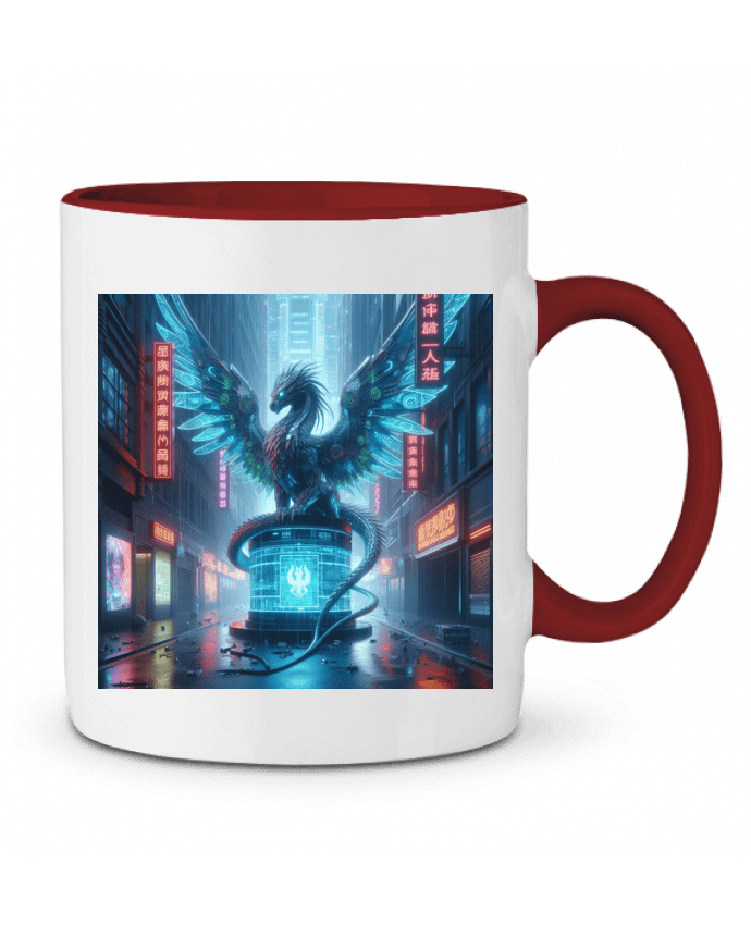 Mug bicolore Cyber dragon Fantasymaniac