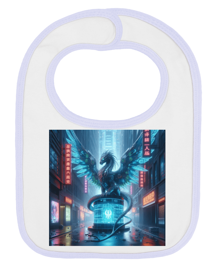 Bavoir bébé uni Cyber dragon par Fantasymaniac