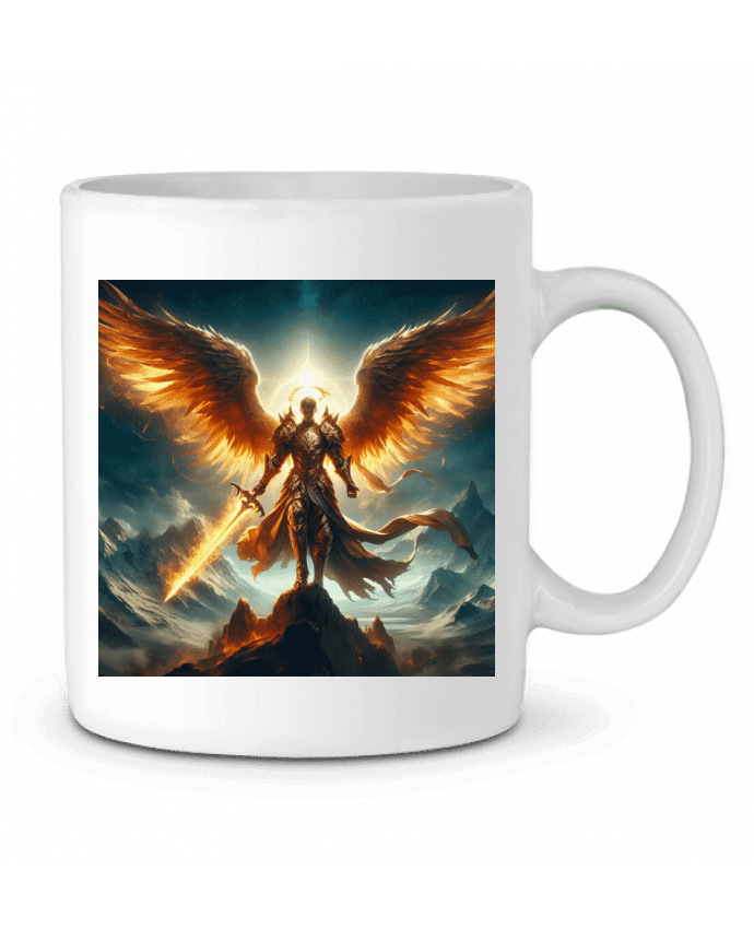 Mug  Ange lumineux en armure par Fantasymaniac