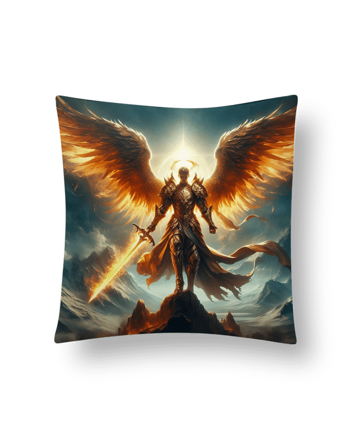 Coussin Ange lumineux en armure par Fantasymaniac