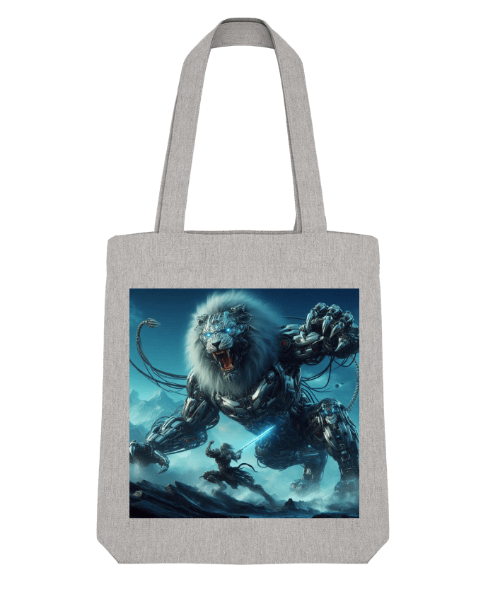 Tote Bag Stanley Stella Combat cyber lion par Fantasymaniac 