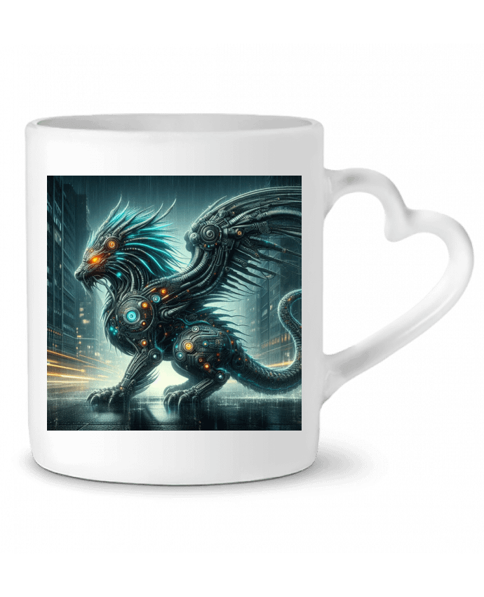 Mug coeur Cyber chimère par Fantasymaniac
