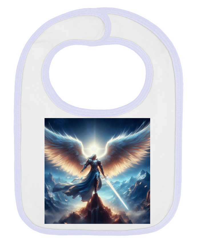 Bavoir bébé uni ange en armure par Fantasymaniac