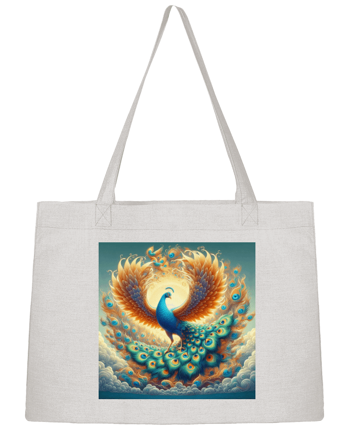 Sac Shopping Paon majestueux par Fantasymaniac