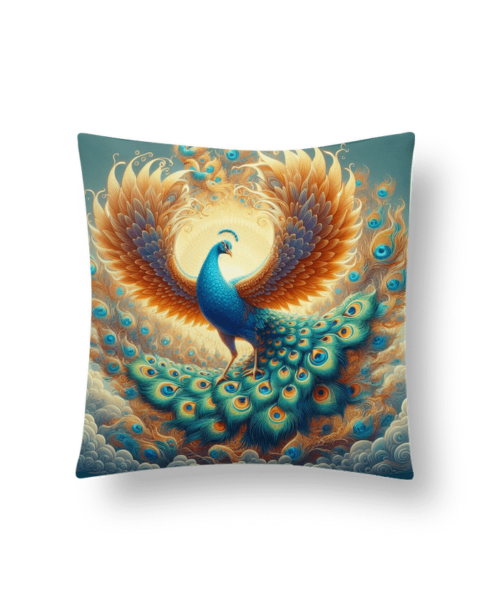 Coussin Paon majestueux par Fantasymaniac