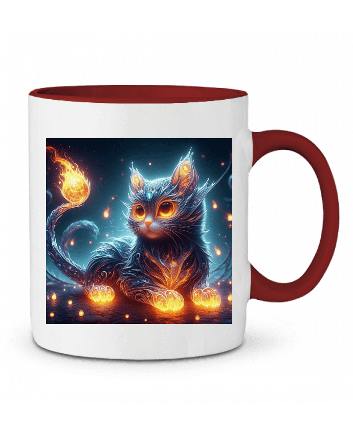 Mug bicolore Chat fantasy Fantasymaniac