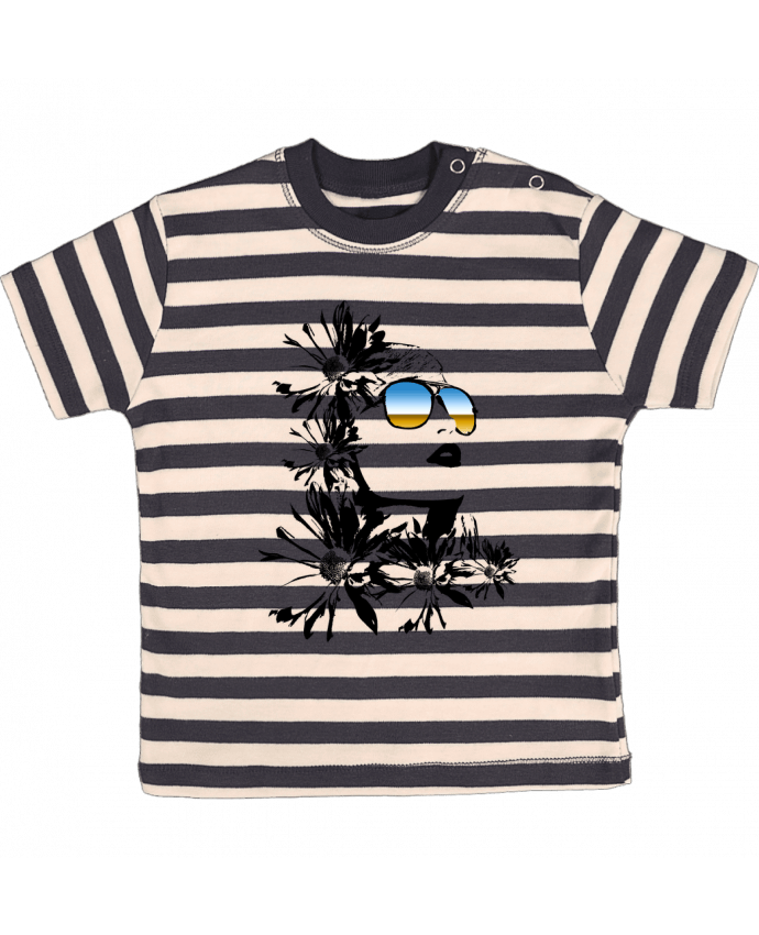 T-shirt baby with stripes women by Graff4Art