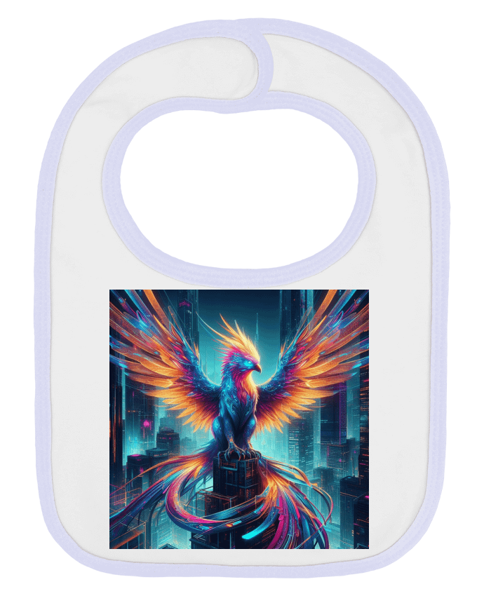 Bavoir bébé uni Cyber phénix deux par Fantasymaniac