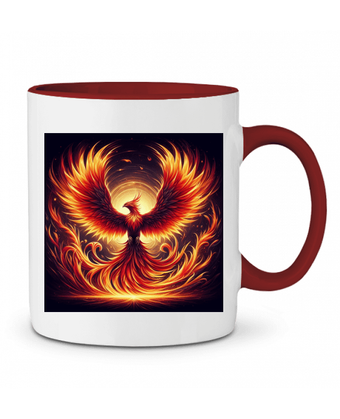 Mug bicolore Phénix rise Fantasymaniac