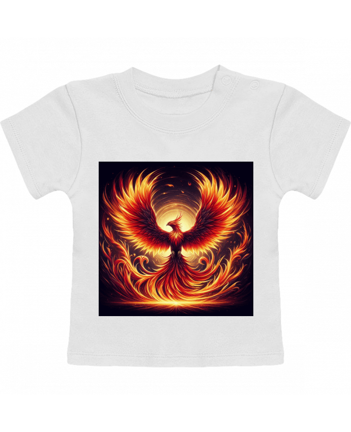 T-shirt bébé Phénix rise manches courtes du designer Fantasymaniac