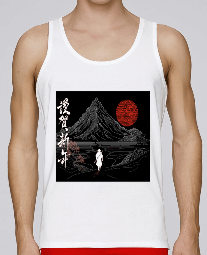 Débardeur homme Paysage japonais, Chemin de la sérénité, ????, bonne année T-Shirt par Bobraïs 100% 