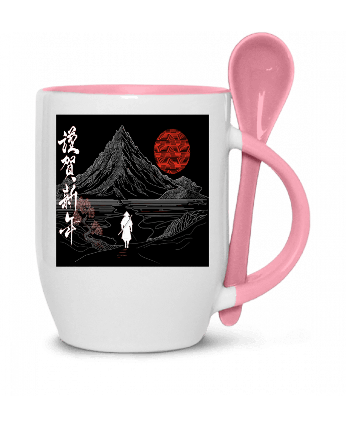  Tasse cuillère Paysage japonais, Chemin de la sérénité, ????, bonne année T-Shirt par Bobraïs