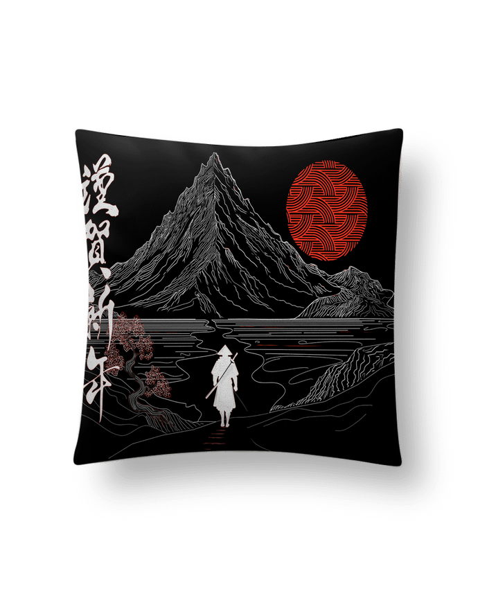 Coussin suédine Paysage japonais, Chemin de la sérénité, ????, bonne année T-Shirt par Bobraïs