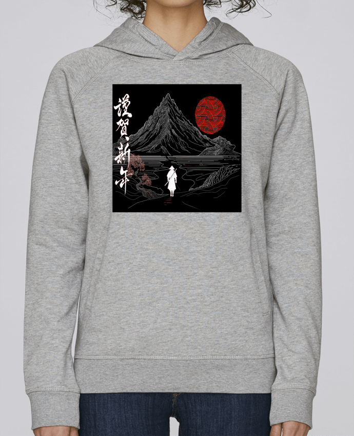 Sweat capuche femme Paysage japonais, Chemin de la sérénité, ????, bonne année T-Shirt par Bobraïs