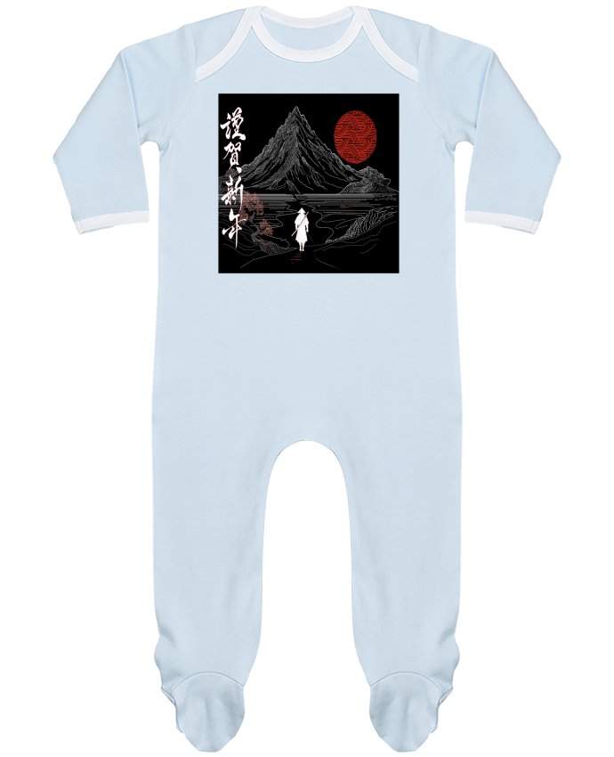 Body Pyjama Bébé Paysage japonais, Chemin de la sérénité, ????, bonne année T-Shirt par Bobraïs