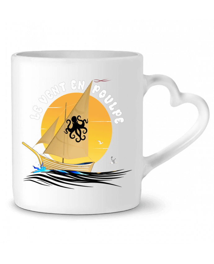 Mug coeur Bateau à voile 