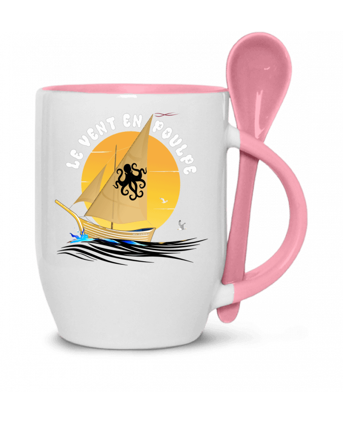  Tasse cuillère Bateau à voile 