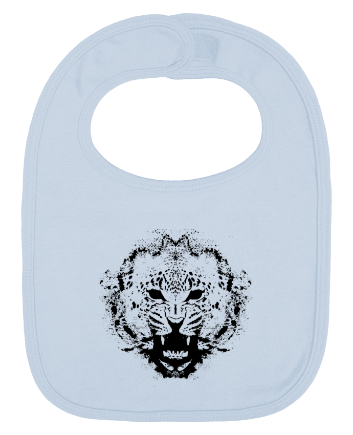 Bavoir bébé uni leopard par Graff4Art