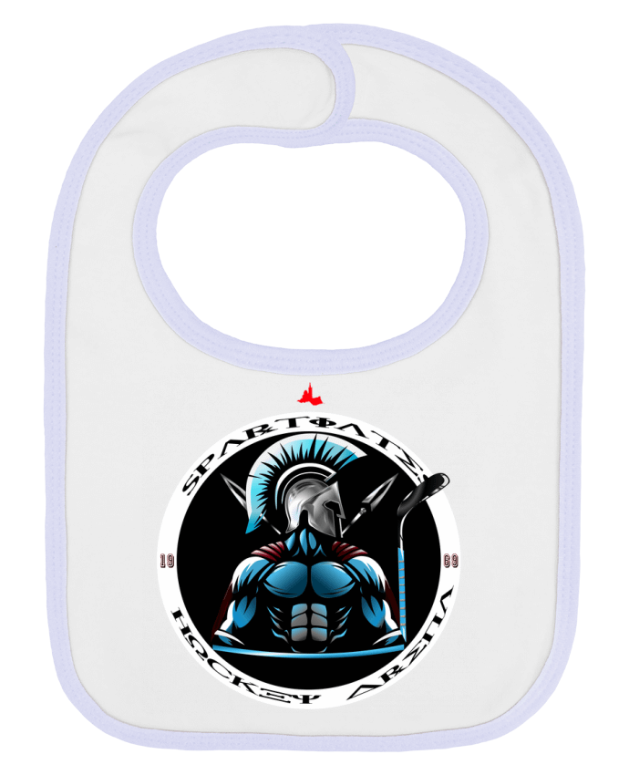 Baby Bib plain and contrast Hockey player, Sbytiates HOCKEY ARENA - Marseille by Bobraïs