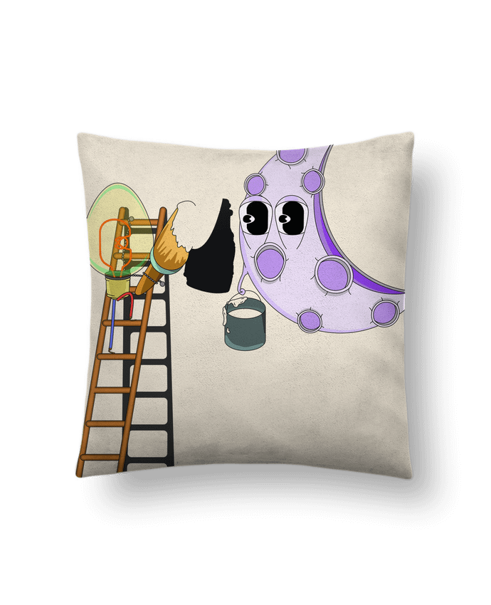 Coussin suédine ON THE MOON par Santiaguen