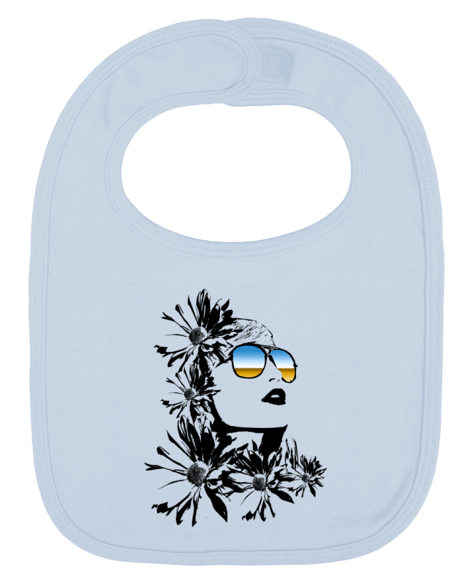 Baby Bib plain and contrast women by Graff4Art