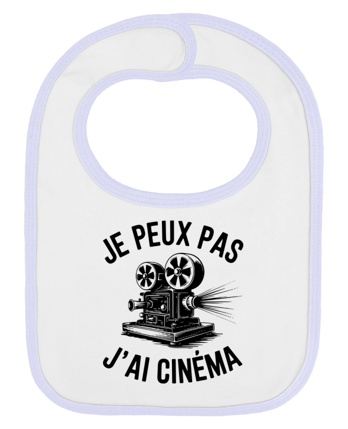 Bavoir bébé uni je peux pas j'ai cinema par bwilfy