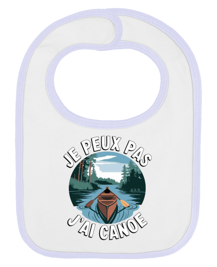 Bavoir bébé uni je peux pas j'ai canoe par bwilfy