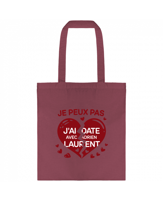 Tote-bag je peux pas j'ai date avec adrien laurent par bwilfy