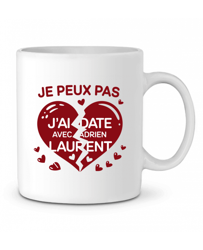 Mug  je peux pas j'ai date avec adrien laurent par bwilfy