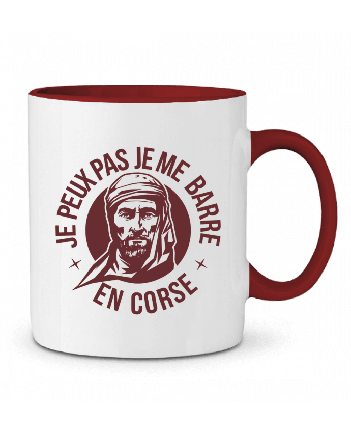 Mug bicolore je peux pas je me barre en Corse bwilfy