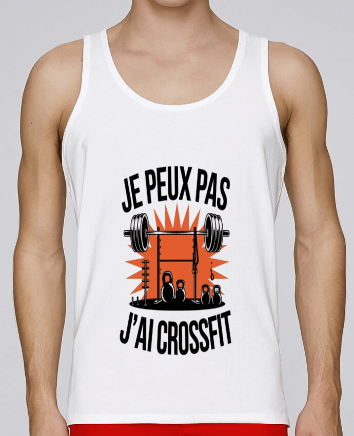 Débardeur homme je peux pas j'ai crossait par bwilfy 100% coton bio