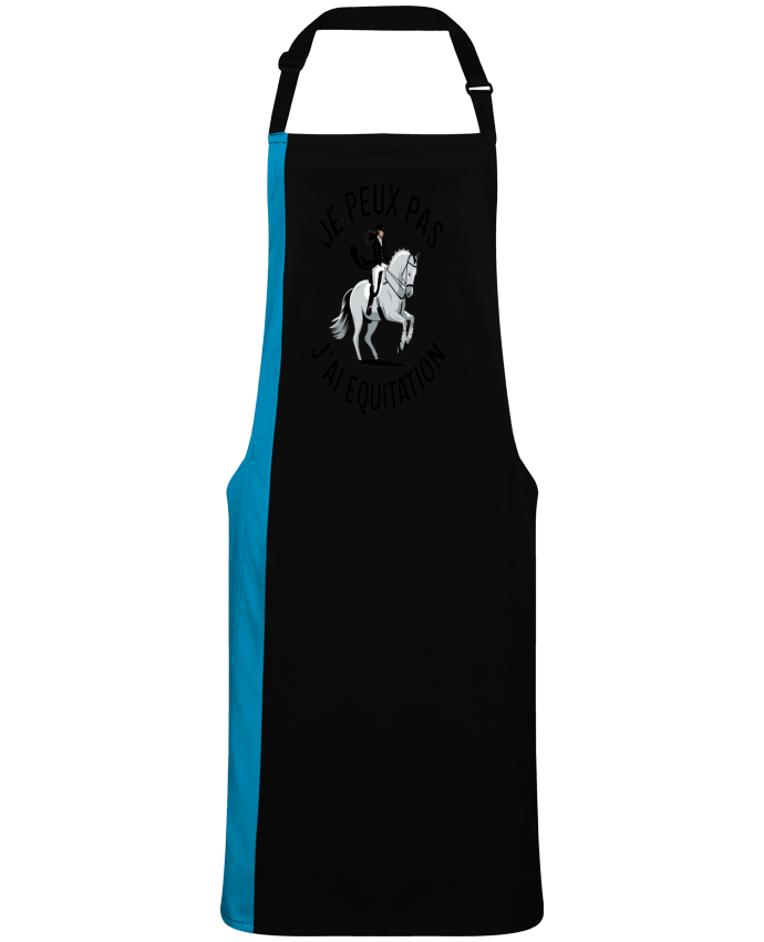 Tablier bicolore je peux pas j'ai equitation par  bwilfy