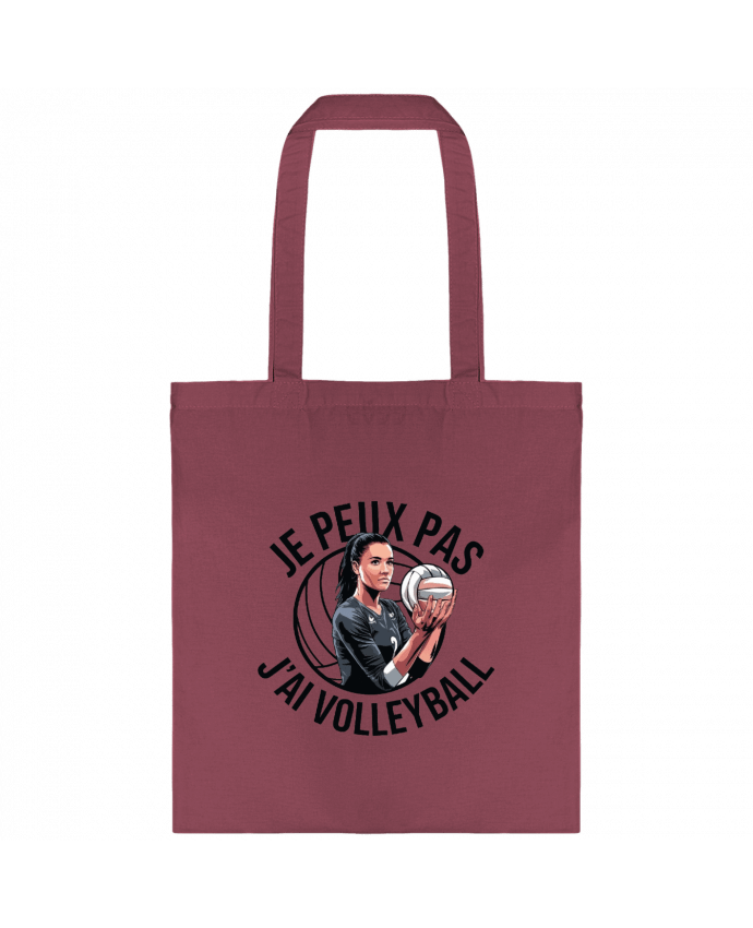 Tote-bag je peux pas j'ai volleyball par bwilfy