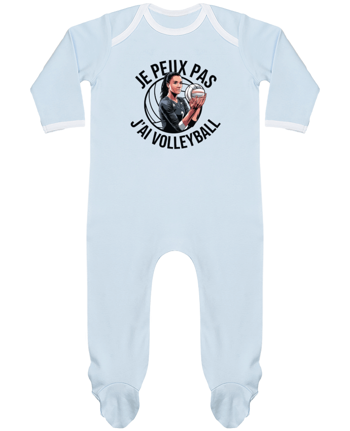 Body Pyjama Bébé je peux pas j'ai volleyball par bwilfy