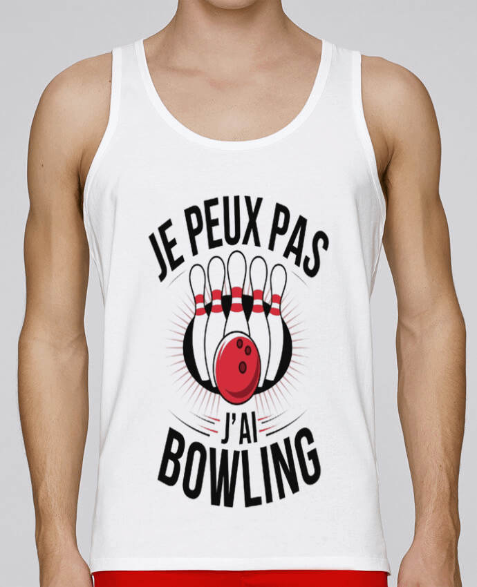 Débardeur homme je peux pas j'ai bowling par bwilfy 100% coton bio