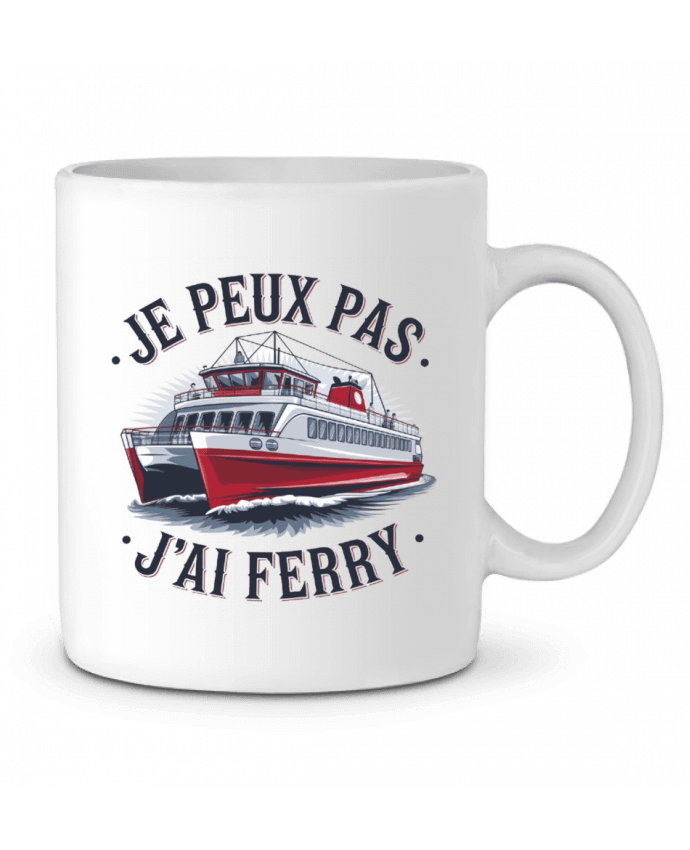 Mug  je peux pas j'ai ferry par bwilfy
