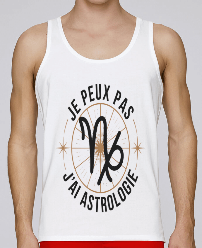 Débardeur homme je peux pas j'ai astrologie par bwilfy 100% coton bio