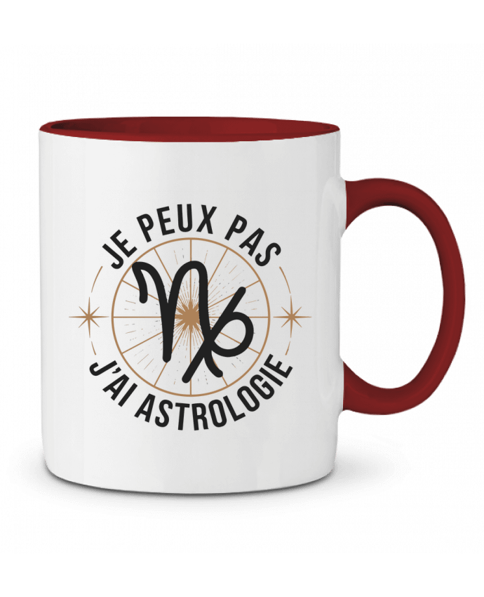 Mug bicolore je peux pas j'ai astrologie bwilfy