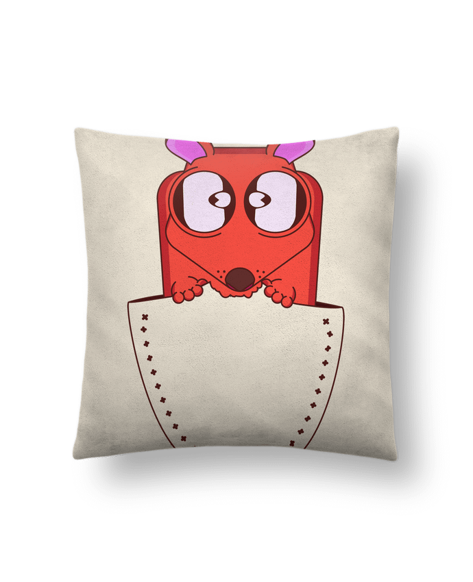 Coussin suédine I EAT YOU par Santiaguen