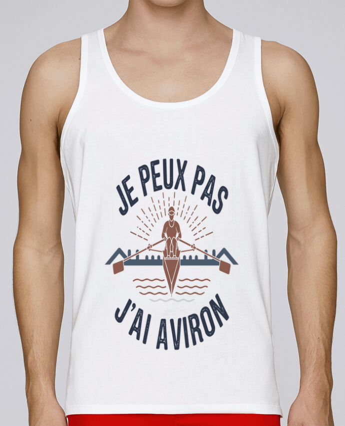 Débardeur homme je peux pas j'ai aviron par bwilfy 100% coton bio